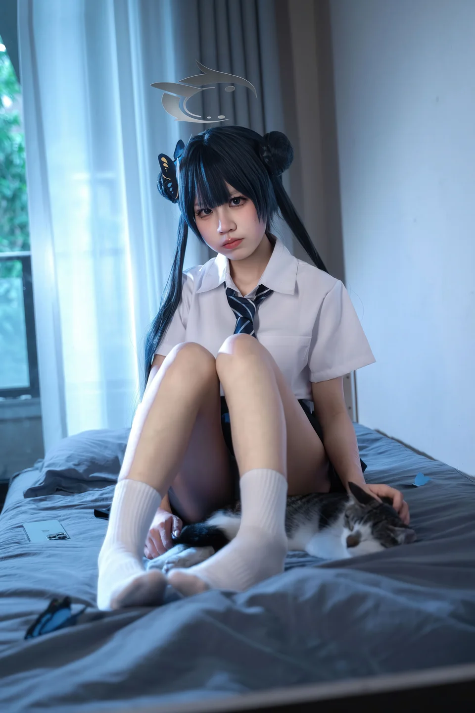 清水凪 - No.001 蔚蓝档案·龙华妃咲 JK [52P-526MB] tg@simisebaisi 【丝足阁】021.webp